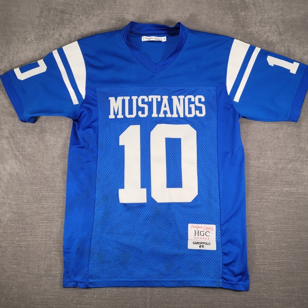 Headgear Classics Mustangs Jersey Garoppolo #10‎ Football Blue White Medium
